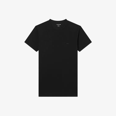  Lacoste Erkek Slim Fit Bisiklet Yaka Siyah T-Shirt
