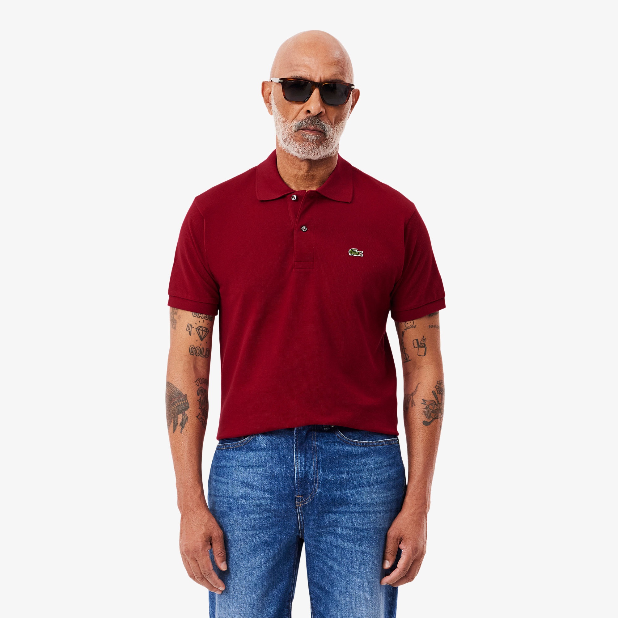 Lacoste L.12.12 Erkek Classic Fit Bordo Polo