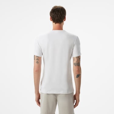  Lacoste Erkek Slim Fit Bisiklet Yaka Beyaz T-Shirt