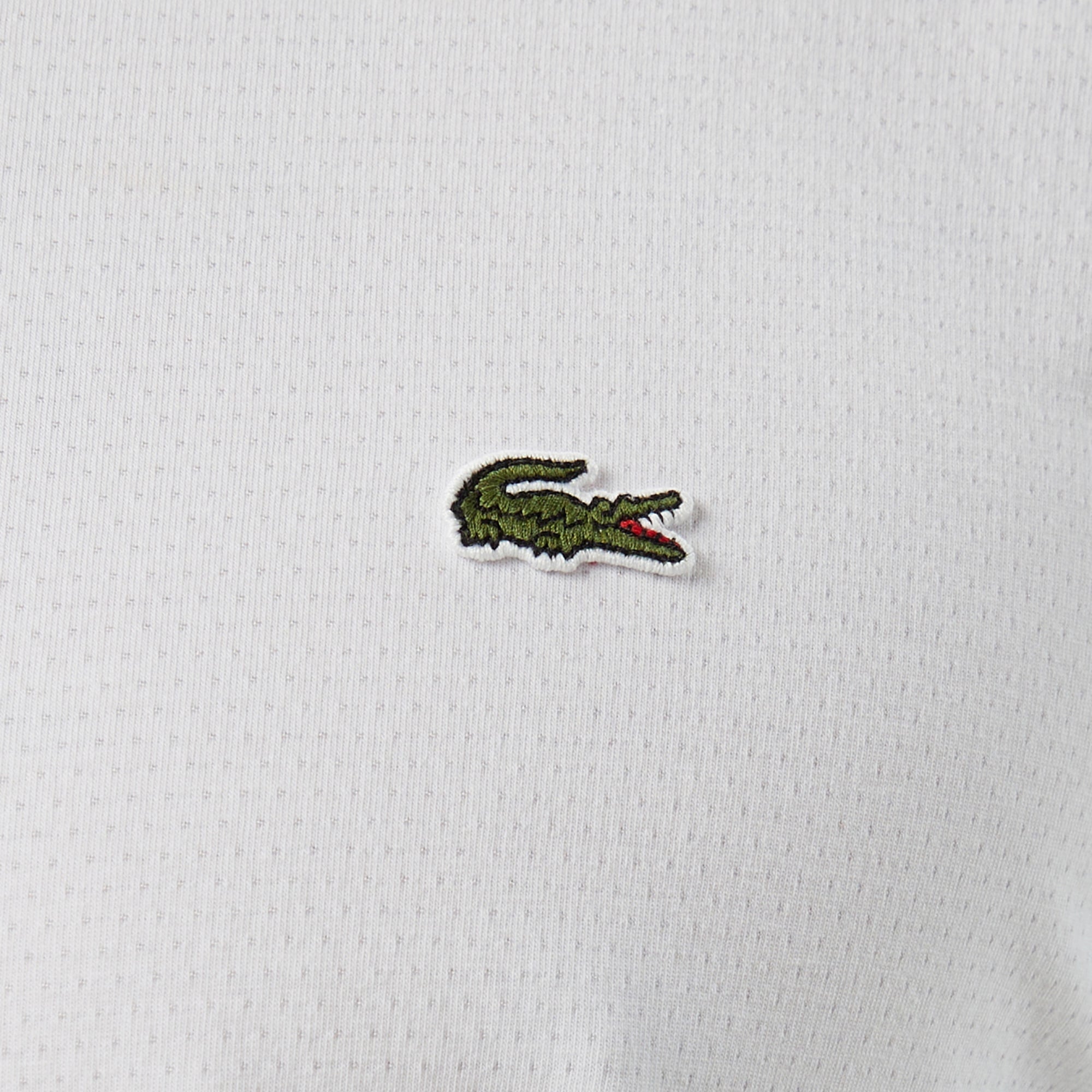 Lacoste Erkek Slim Fit Bisiklet Yaka Beyaz T-Shirt