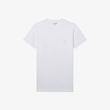  Lacoste Erkek Slim Fit Bisiklet Yaka Beyaz T-Shirt