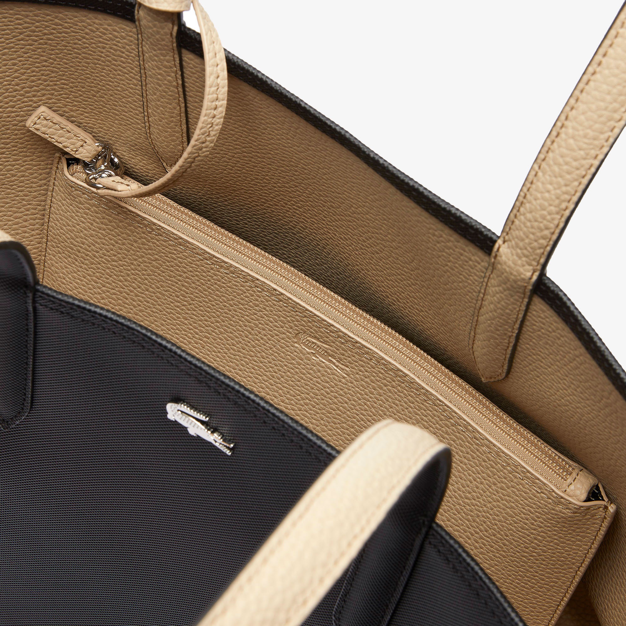 Lacoste Anna Kadın Çift Taraflı Siyah Omuz Çantası