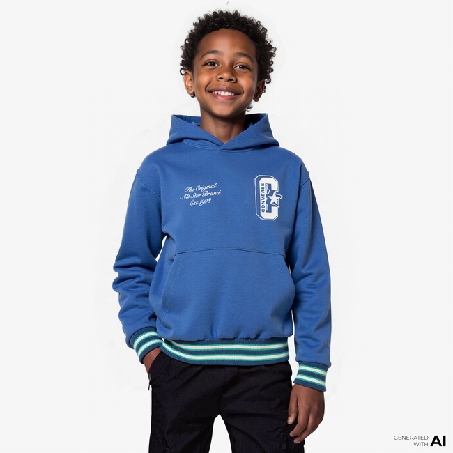  Converse Retro Varsıty Çocuk Lacivert Hoodie