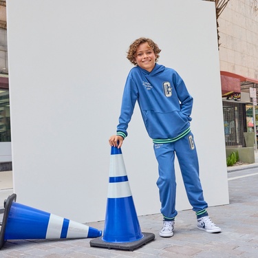  Converse Retro Varsity Çocuk Mavi Eşofman Altı