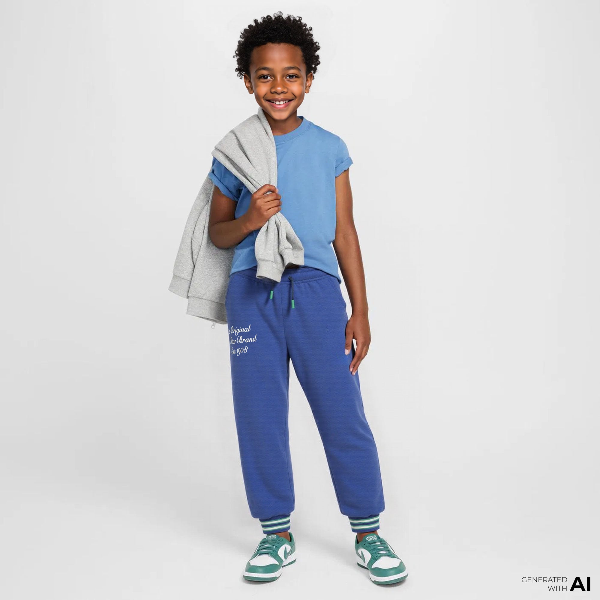  Converse Retro Varsity Çocuk Mavi Eşofman Altı