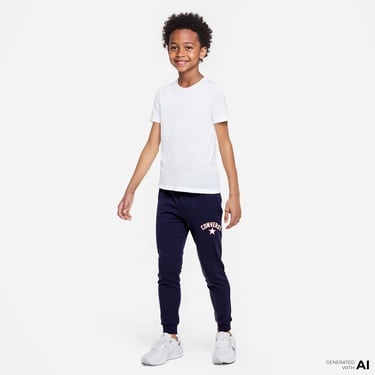  Converse Retro Varsity Çocuk Siyah Eşofman Altı