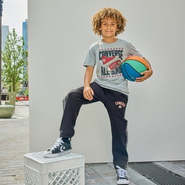  Converse Retro Varsity Çocuk Siyah Eşofman Altı