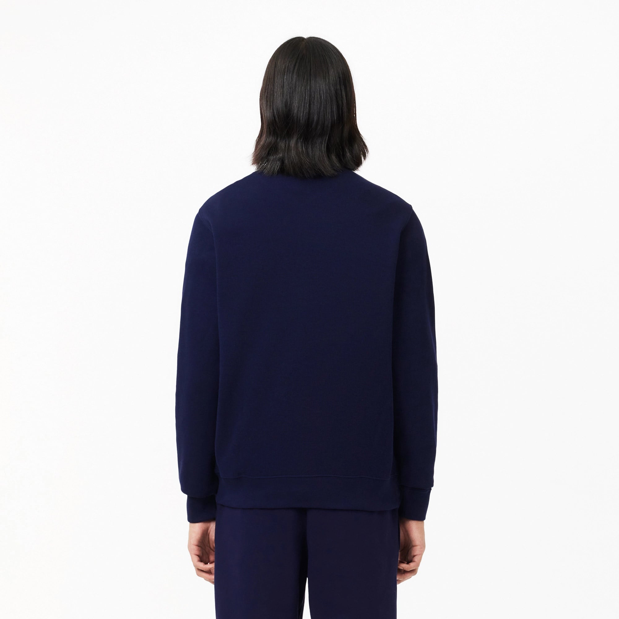 Lacoste Erkek Classic Fit Yarım Fermuarlı Lacivert Sweatshirt