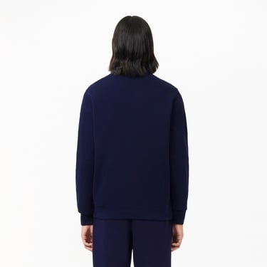  Lacoste Erkek Classic Fit Yarım Fermuarlı Lacivert Sweatshirt