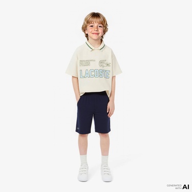  Lacoste Erkek Çocuk Lacivert Bermuda Şort