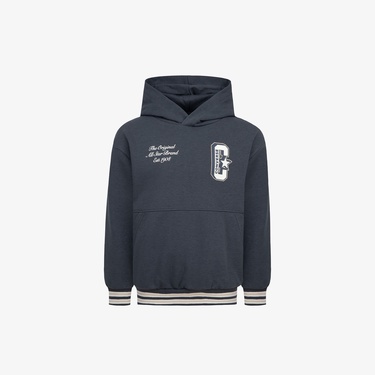  Converse Retro Varsıty Çocuk Siyah Hoodie