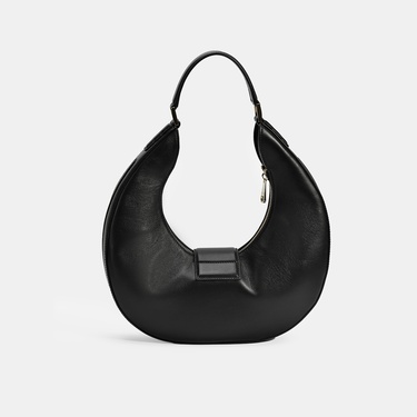  Kadın Siyah Deri Omuz Çantası
