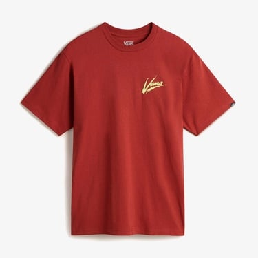  Vans Brush Script Loose Ss Erkek Kırmızı T-Shirt