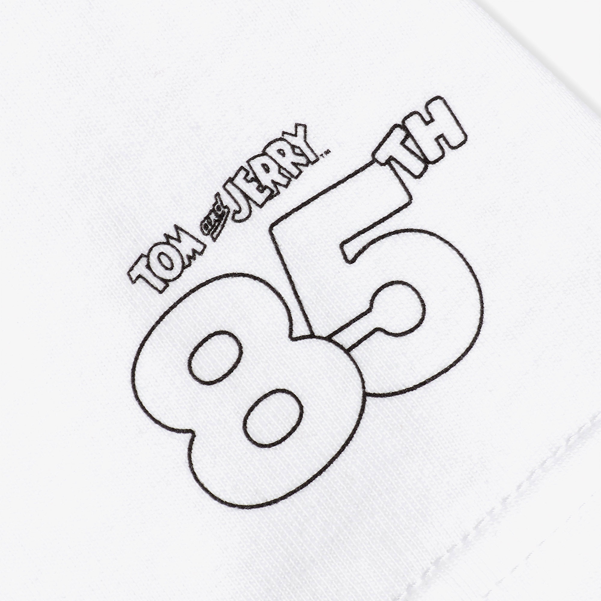 Converse X Tom & Jerry Unisex Beyaz T-Shirt