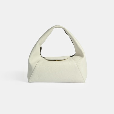  Kadın Beyaz Logo Baskılı Deri El Çantası