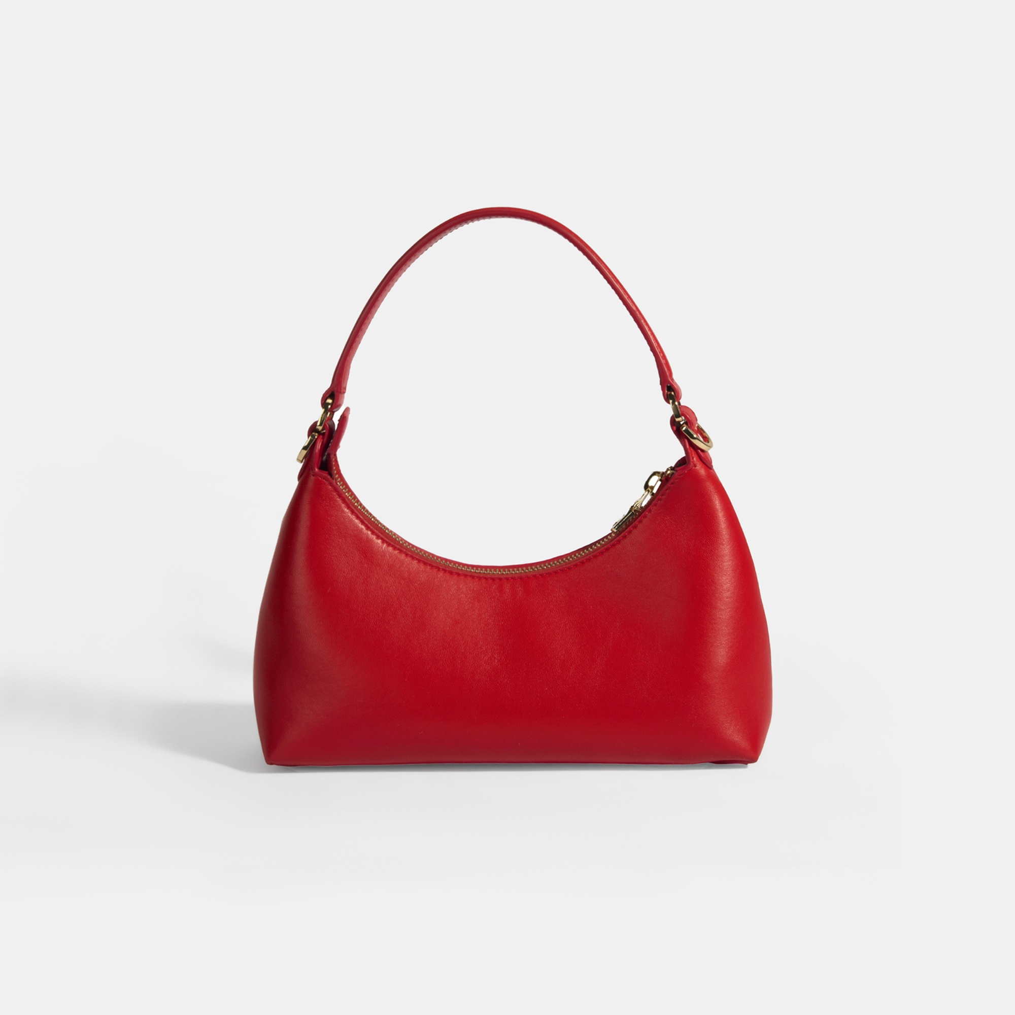 Kadın Kırmızı Omuz Askılı Mini Deri El Çantası