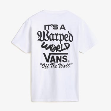  Vans Warped World Ss Erkek Beyaz T-Shirt