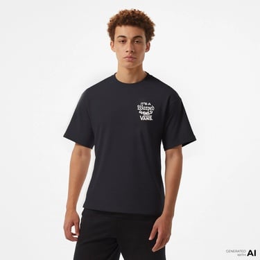  Vans Warped World Ss Erkek Siyah T-Shirt
