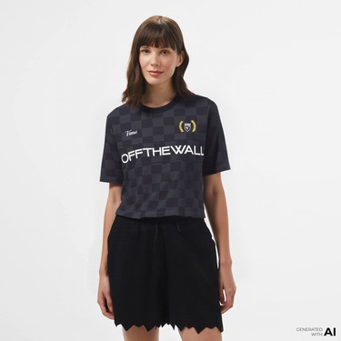  Vans Stevies Sports Kadın Siyah T-Shirt