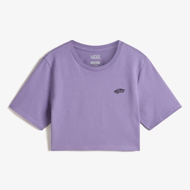  Vans W Style 76 ii Crew Crop Ss Kadın Mor T-Shirt