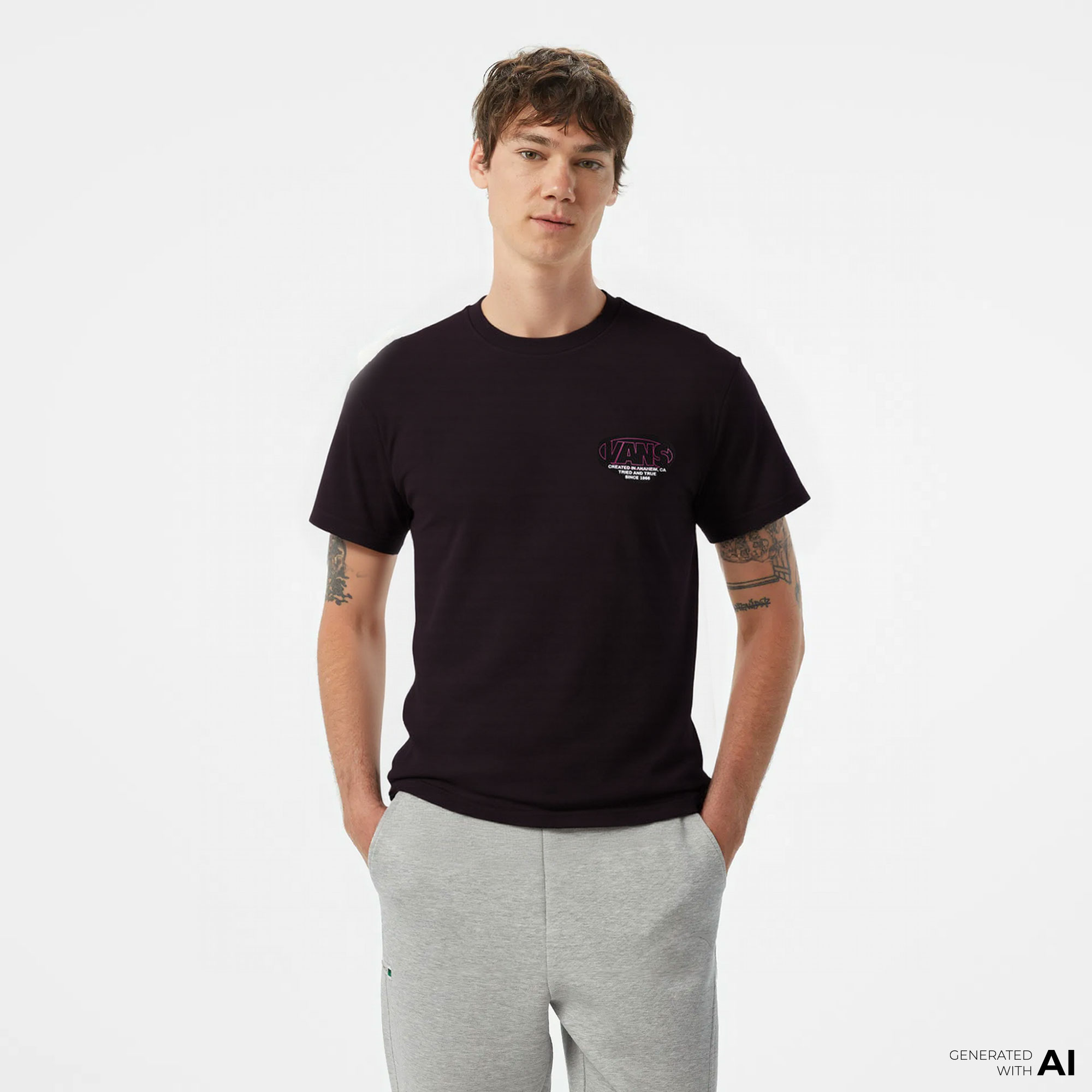  Vans Major Type Ss Erkek Siyah T-Shirt