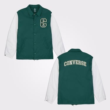  Converse Erkek Renk Bloklu Yeşil Yağmurluk