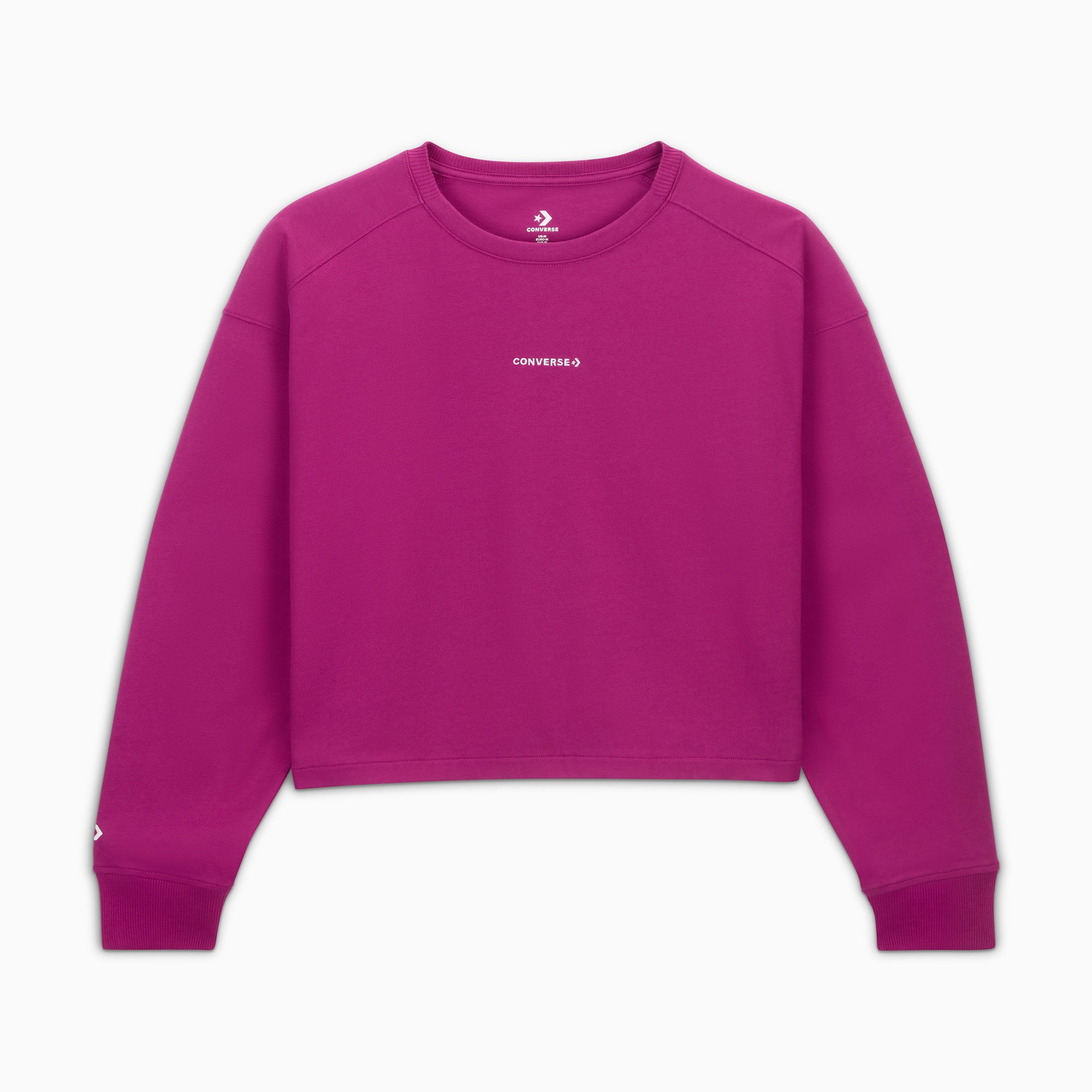 Converse Kadın Baskılı Mor Sweatshirt