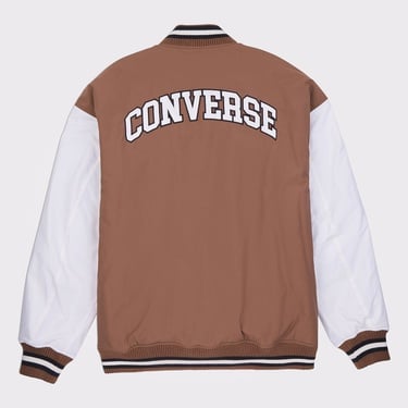  Converse Varsity Graphic Bomber Erkek Kahverengi Ceket