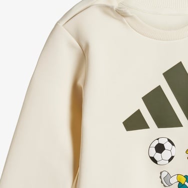  adidas The Simpsons Bebek Krem Eşofman Takımı
