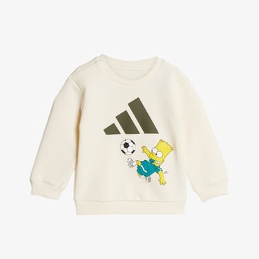  adidas The Simpsons Bebek Krem Eşofman Takımı
