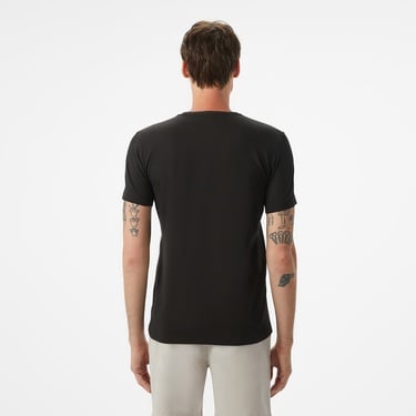  Lacoste Erkek Slim Fit Bisiklet Yaka Siyah T-Shirt