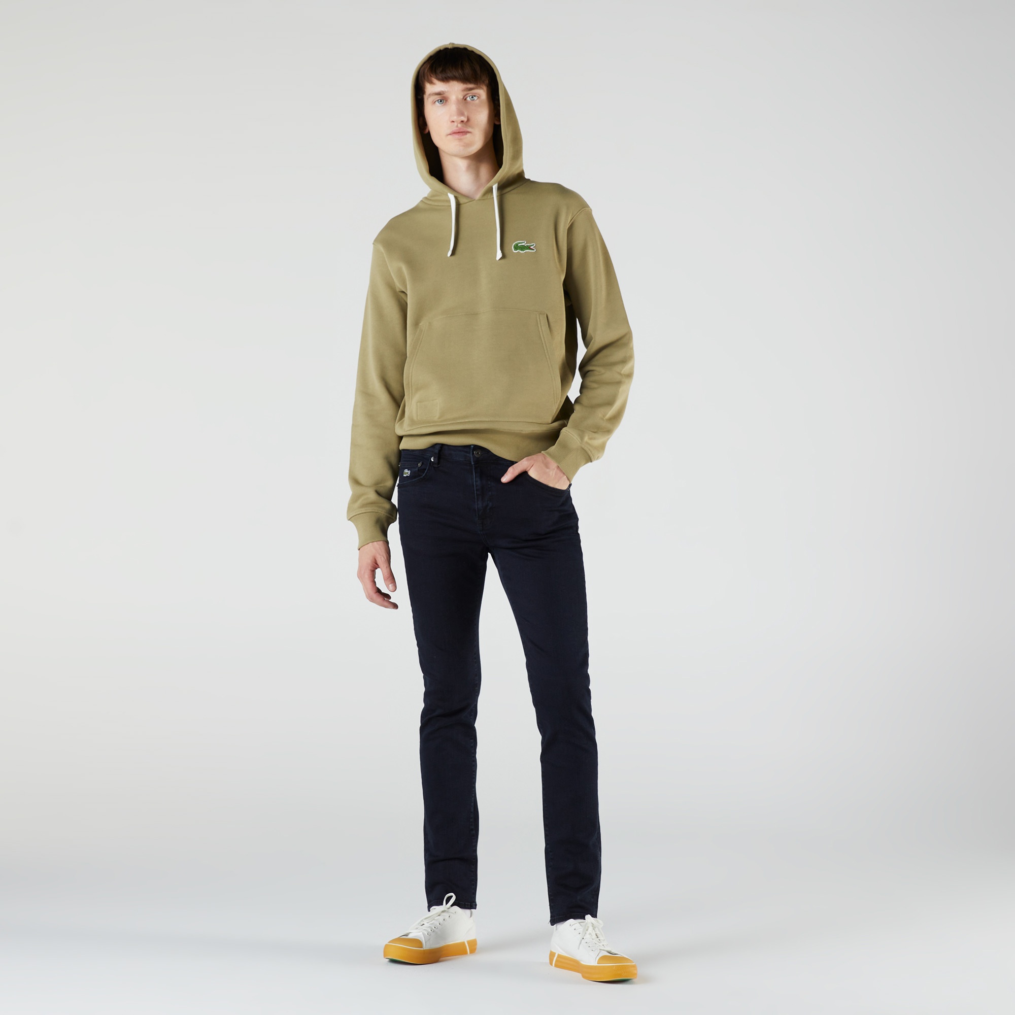 Lacoste Erkek Slim Fit Mavi Jean Pantolon