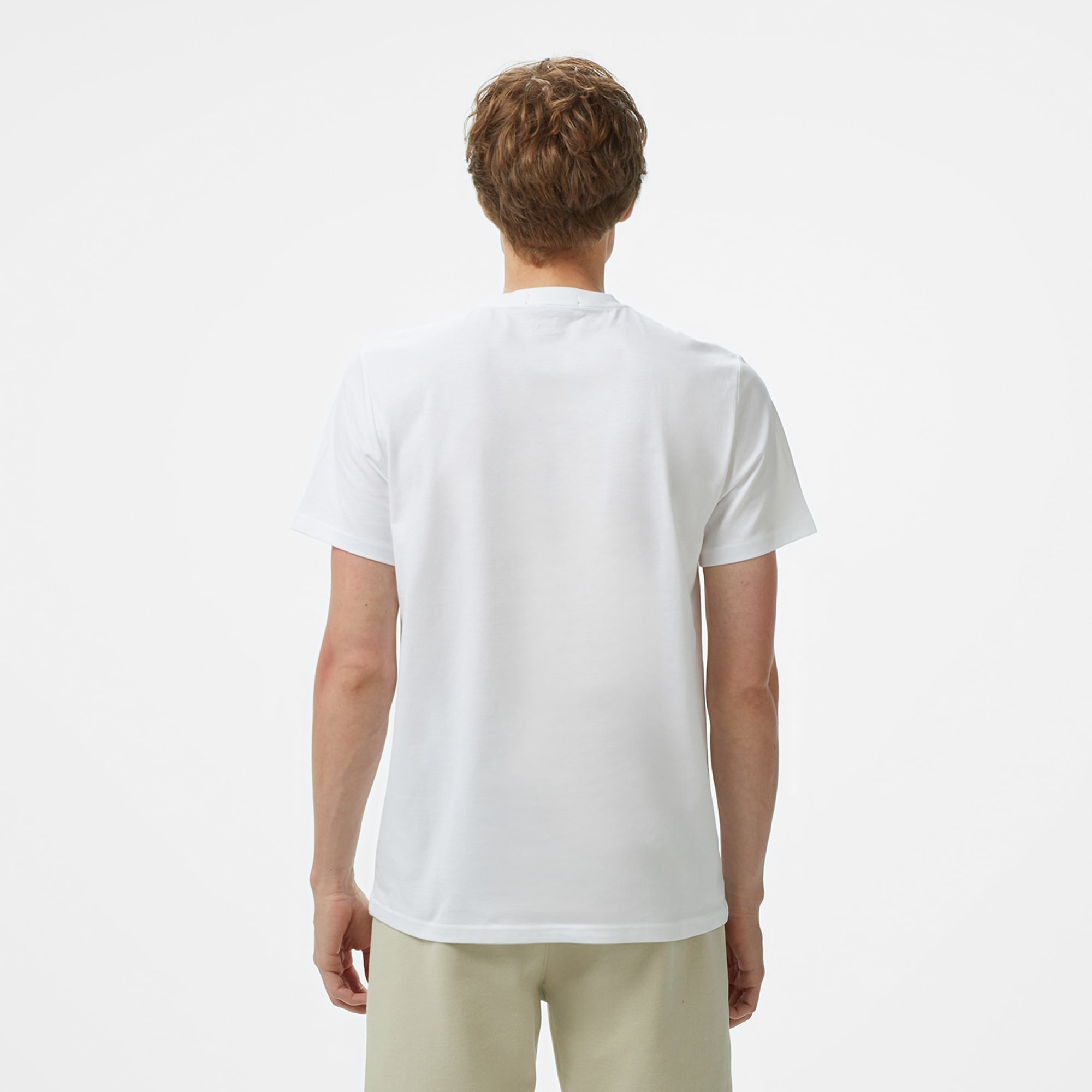 Fred Perry Embroidered Erkek Beyaz T-Shirt