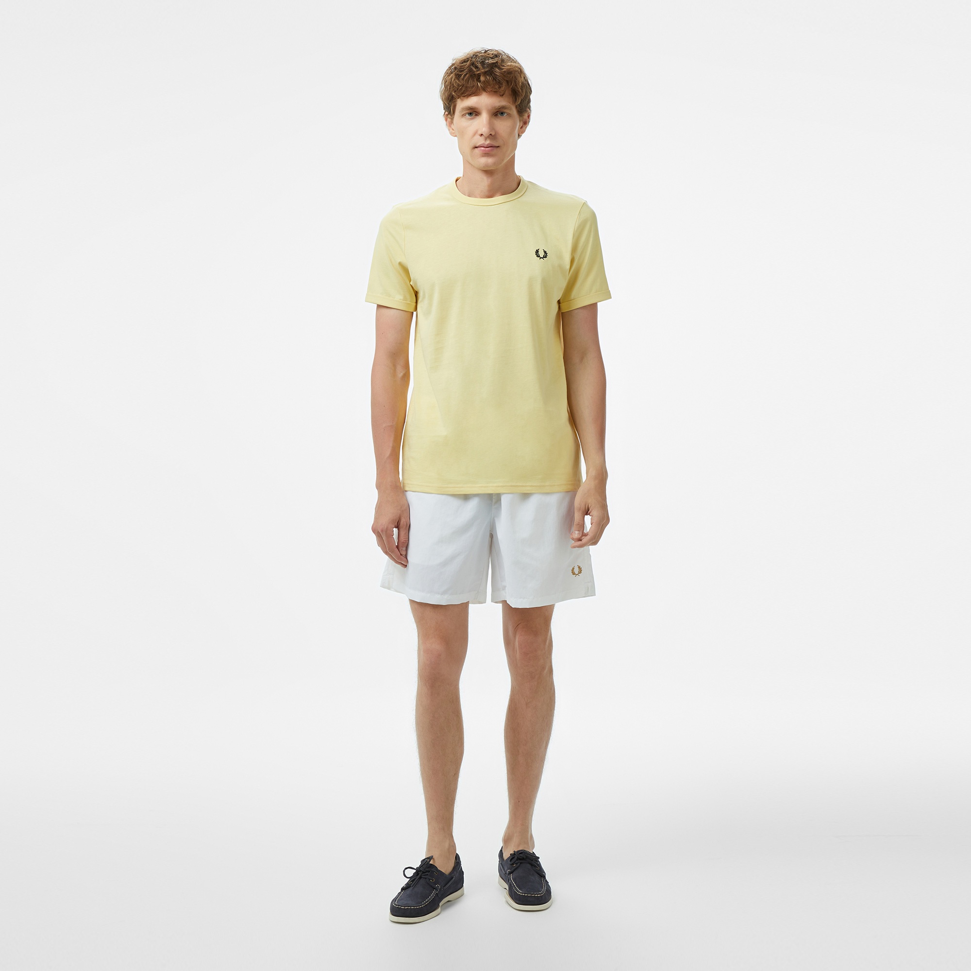 Fred Perry Ringer Erkek Sarı T-Shirt