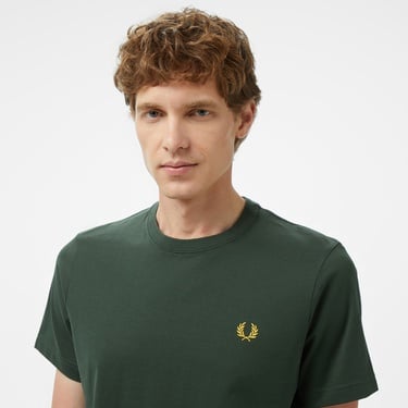  Fred Perry Crew Neck Erkek Yeşil T-Shirt