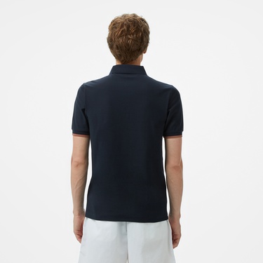  Fred Perry Crepe Pique Zip Neck Erkek Lacivert Polo