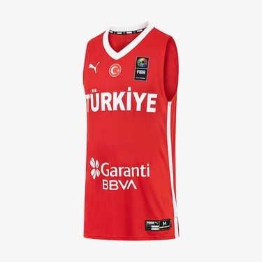  Puma Türkiye Erkek Kırmızı Basketbol Milli Takım Forma