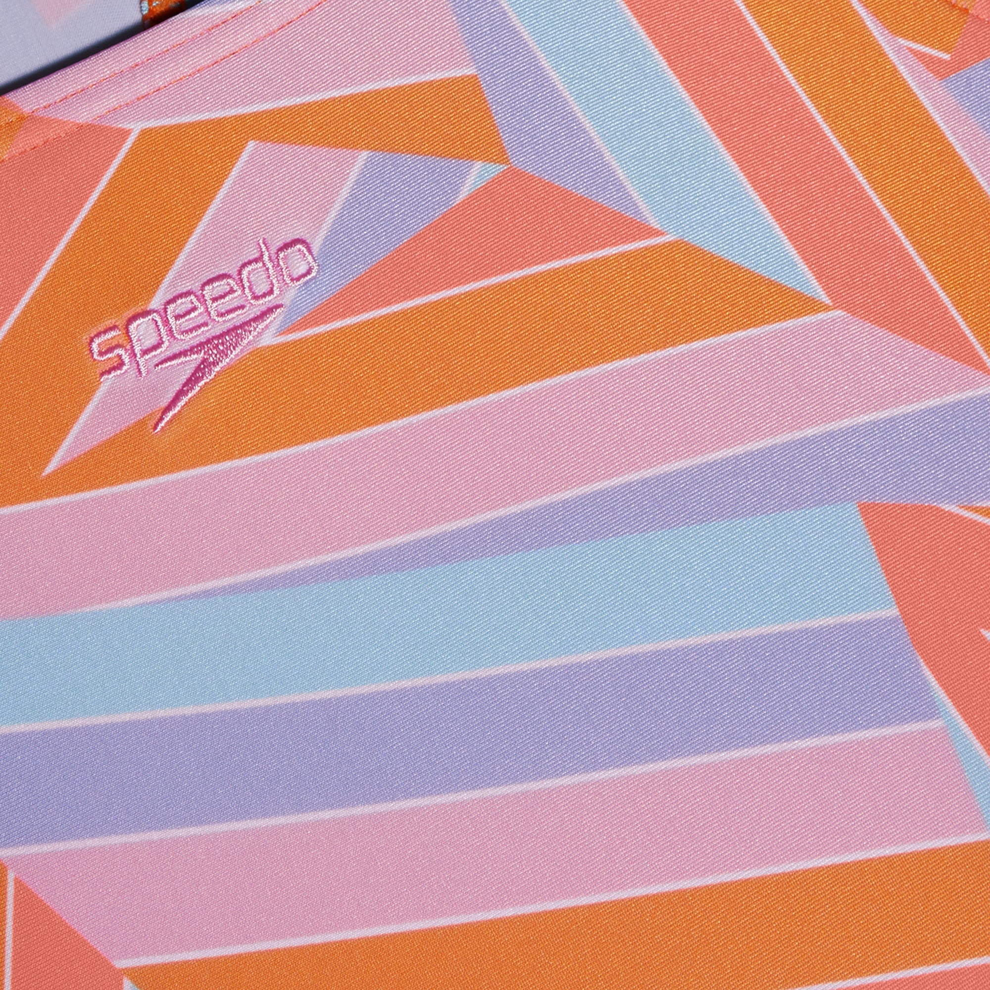 Speedo Printed Medalist Çocuk Turuncu Mayo