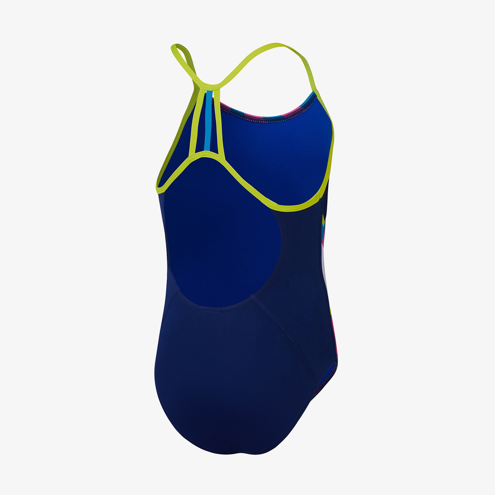 Speedo Placement Lane Line Back Çocuk Lacivert Mayo