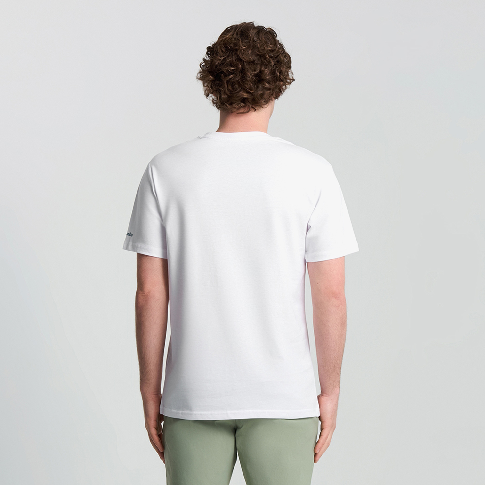 Columbia Csc M Branded Peaks Erkek Beyaz T-Shirt