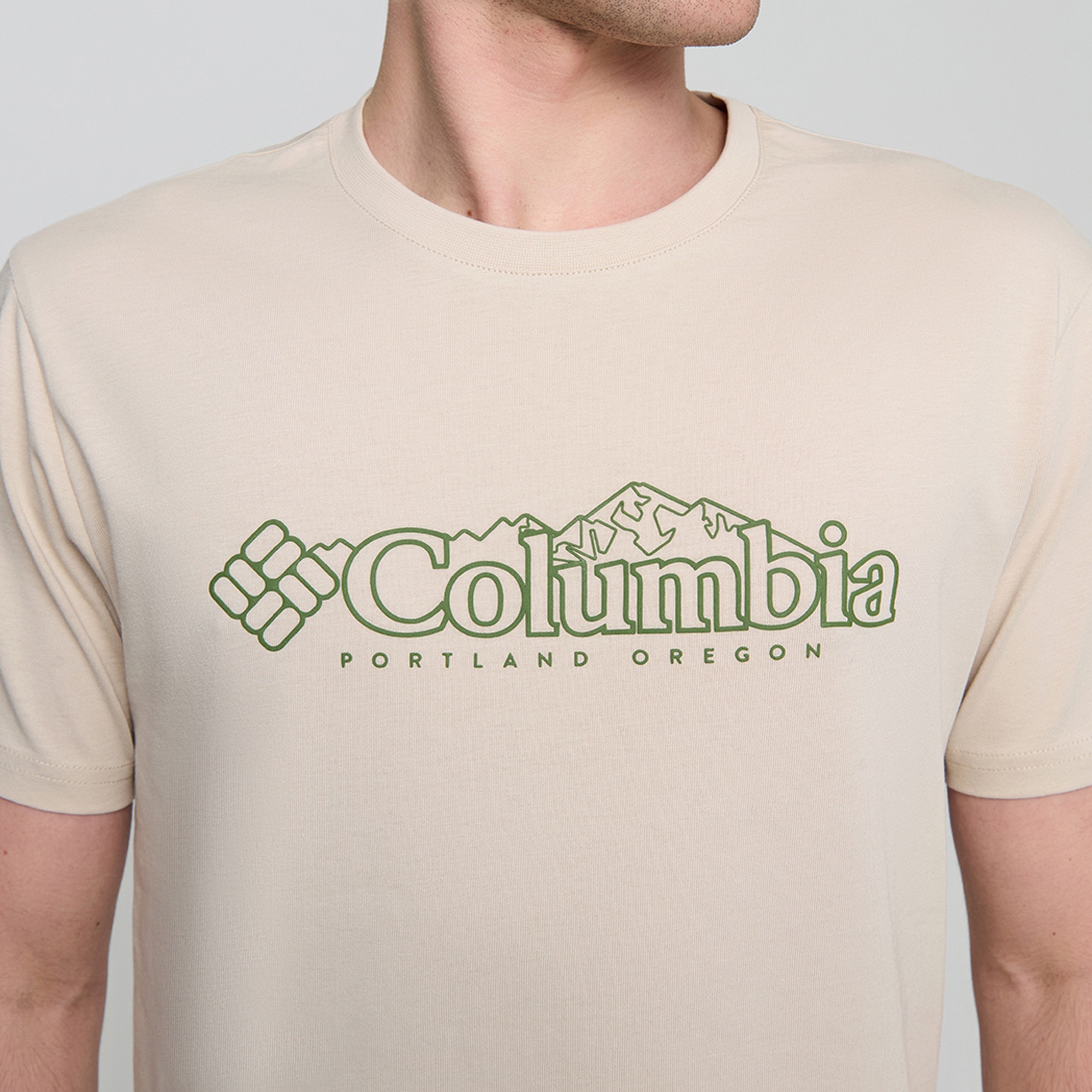 Columbia Csc Branded Peaks Erkek Bej T-Shirt