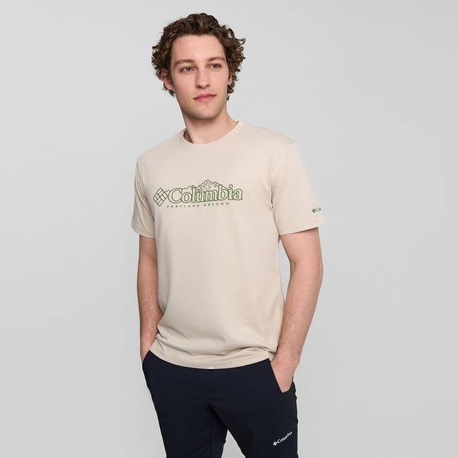  Columbia Csc Branded Peaks Erkek Bej T-Shirt