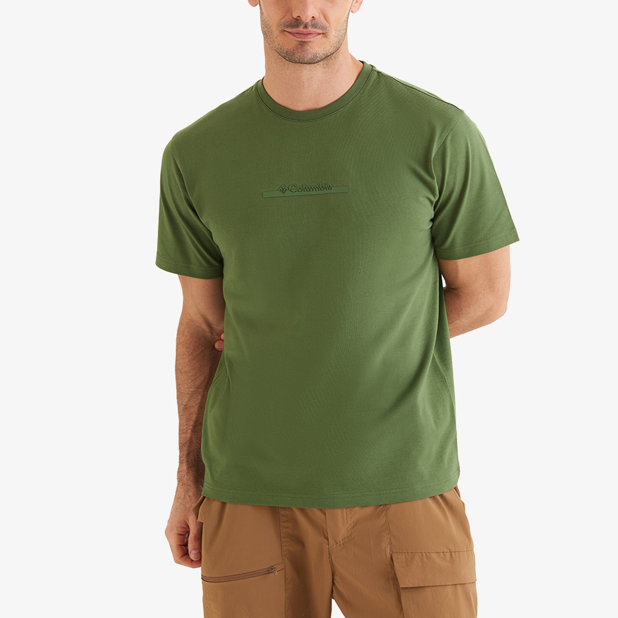 Columbia Csc Bar Split Graphic Erkek Yeşil T-Shirt