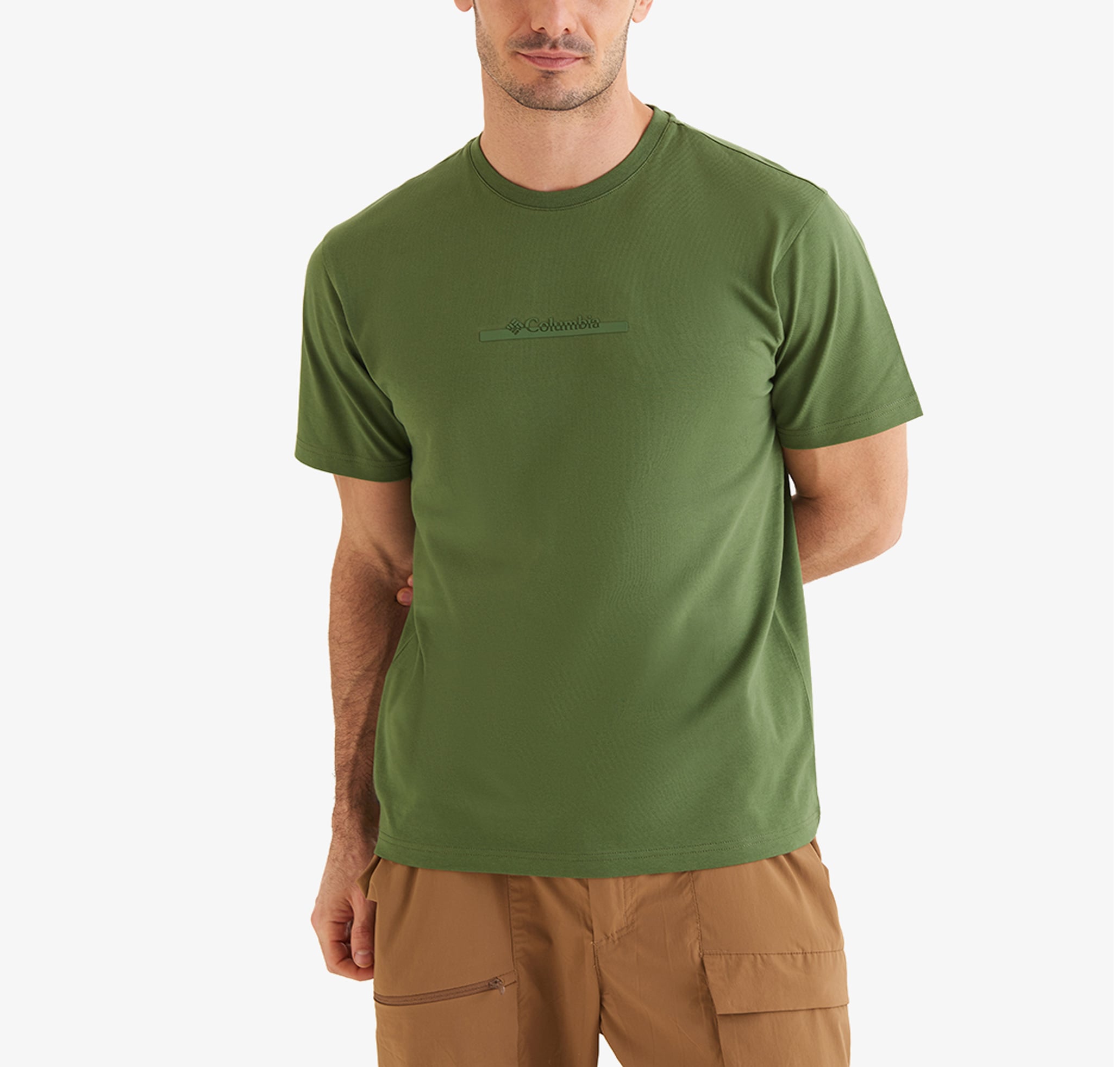  Columbia Csc Bar Split Graphic Erkek Yeşil T-Shirt