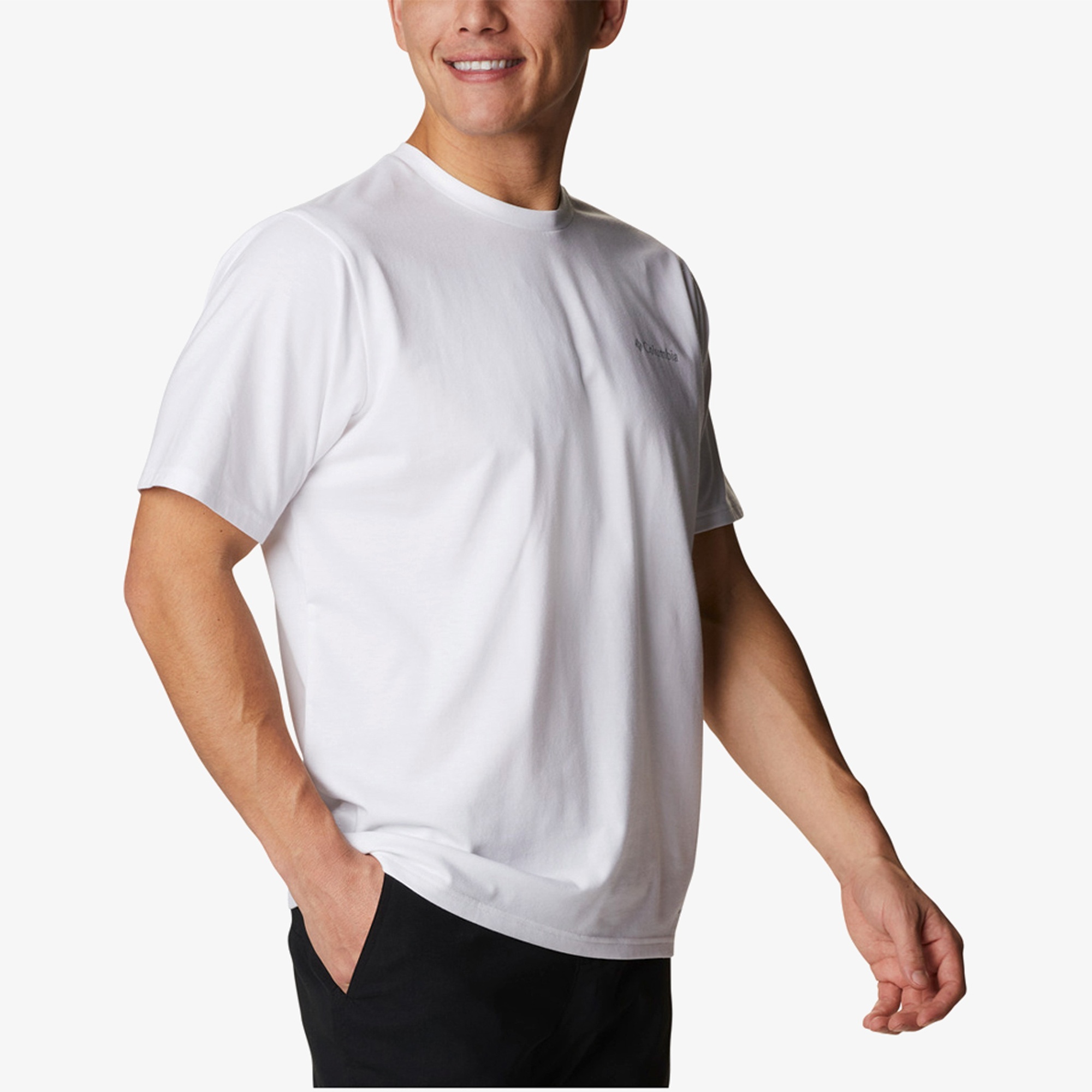 Columbia Men's Sun Trek Erkek Beyaz T-Shirt