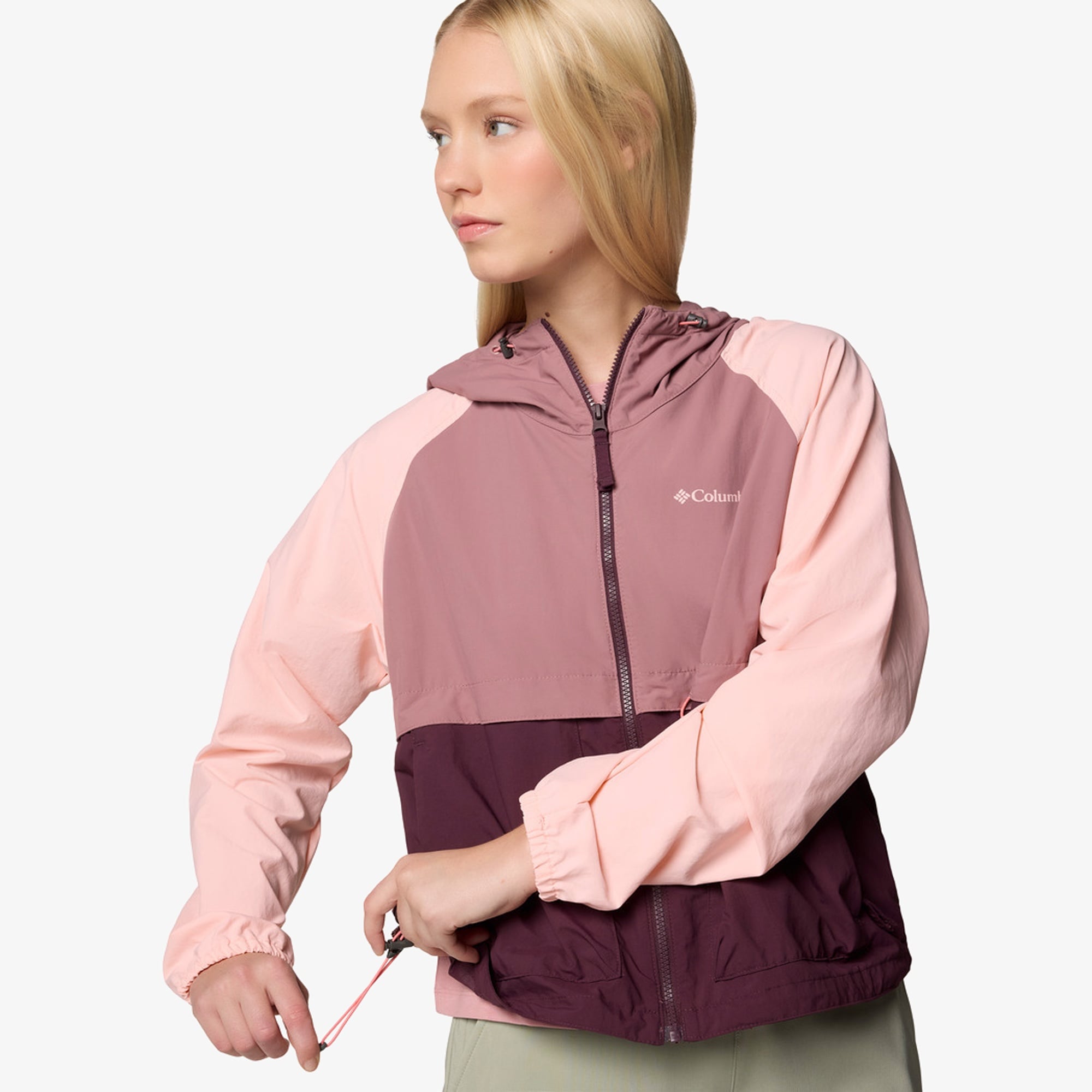 Columbia Spire Valley Kadın Bordo Rüzgarlık