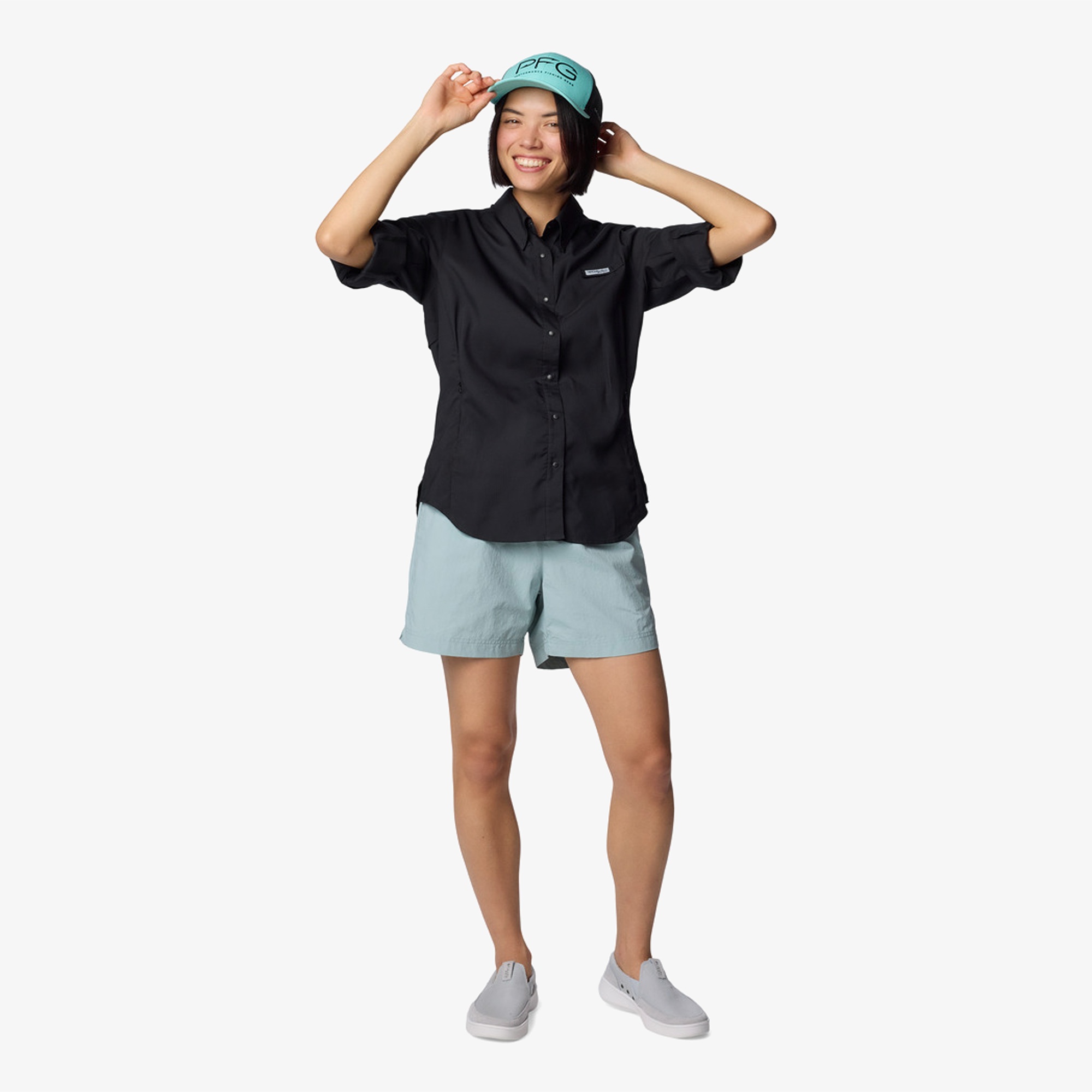 Columbia Womens Tamiami Kadın Siyah Gömlek