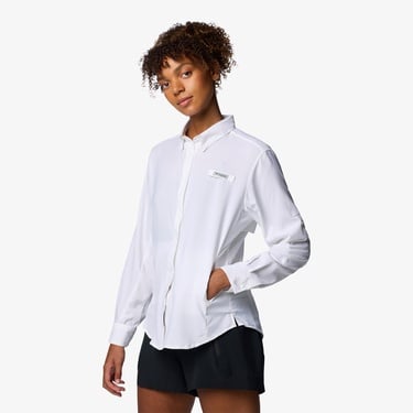  Columbia Womens Tamiami Kadın Beyaz Gömlek