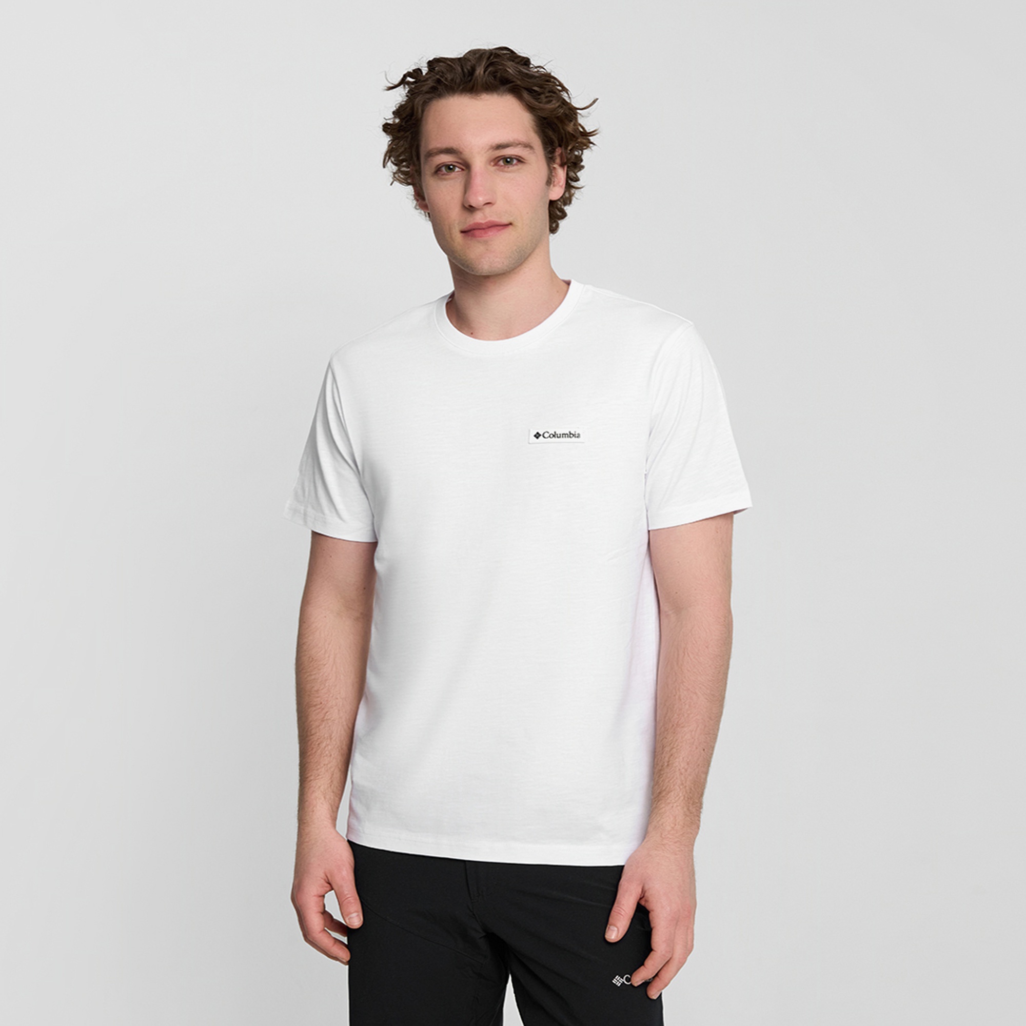 Columbia Csc Gem Label Erkek Beyaz T-Shirt