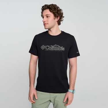  Columbia Csc Branded Peaks Erkek Siyah T-Shirt